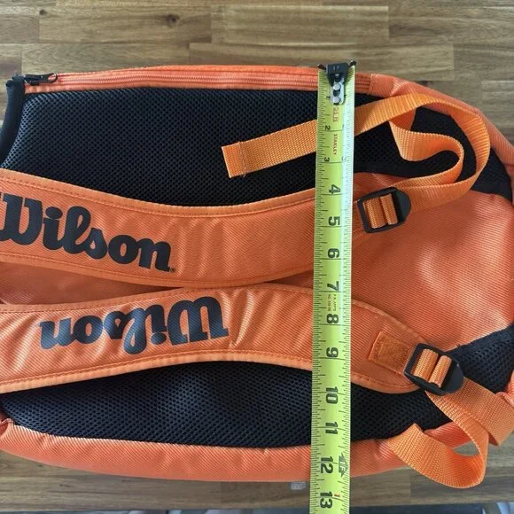 Wilson Burn Molded Large Backpack Tennis Racket Racquet Sports Bag Gym Sporty